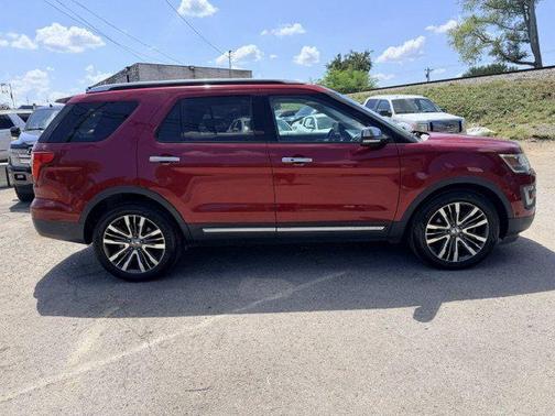Red 2017 Ford Explorer Platinum