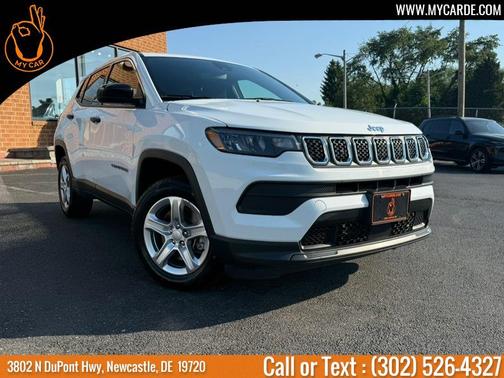Bright White Clearcoat 2023 Jeep Compass Sport