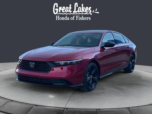 Radiant Red Metallic 2026 Honda Accord Hybrid Sport-L