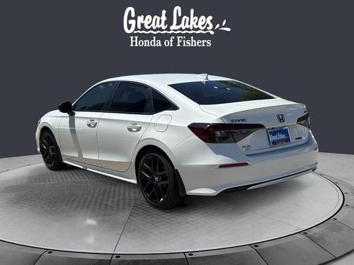 Platinum White Pearl 2026 Honda Civic Hybrid Sport