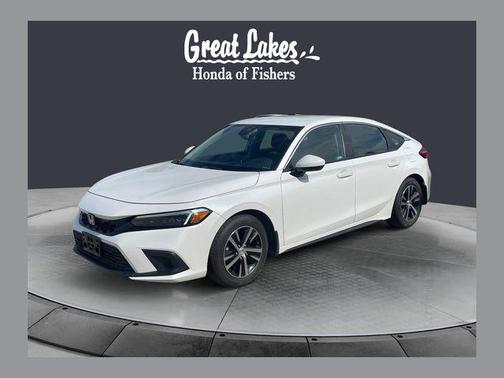 Platinum White Pearl 2024 Honda Civic LX