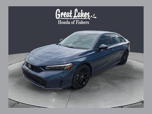 Blue Lagoon Pearl 2025 Honda Civic Hybrid Sport