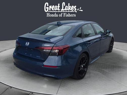Blue Lagoon Pearl 2025 Honda Civic Hybrid Sport