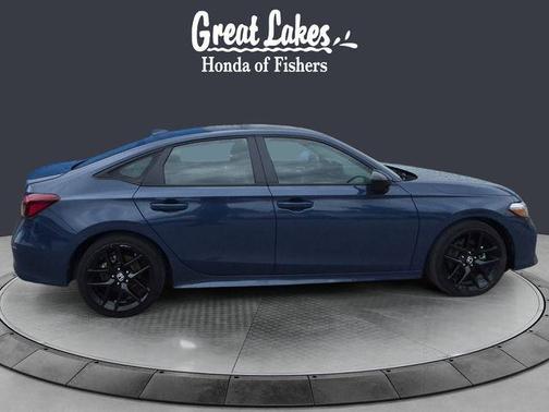 Blue Lagoon Pearl 2025 Honda Civic Hybrid Sport