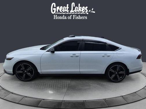 Platinum White Pearl 2025 Honda Accord Hybrid Sport