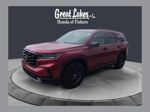 Radiant Red Metallic II 2024 Honda Pilot TrailSport