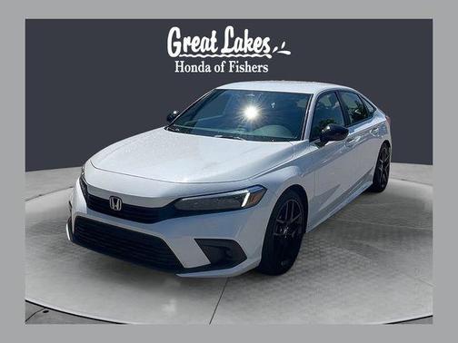 Platinum White Pearl 2024 Honda Civic Sport