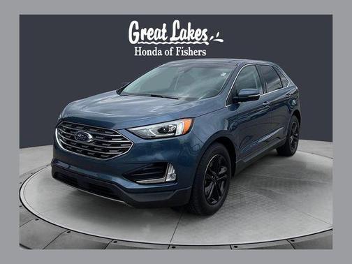 Blue Metallic 2019 Ford Edge SEL