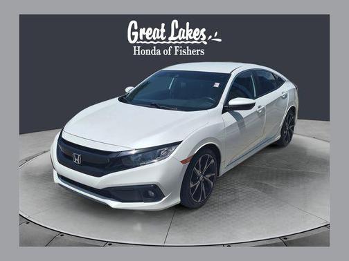 Platinum White Pearl 2021 Honda Civic Sport
