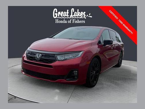 Radiant Red Metallic II 2025 Honda Odyssey Sport-L