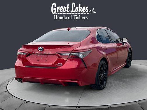 Supersonic Red 2024 Toyota Camry Hybrid SE