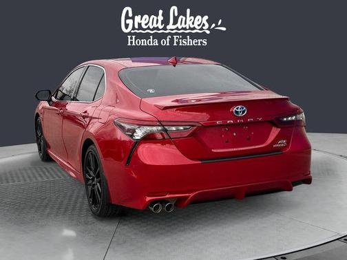 Supersonic Red 2024 Toyota Camry Hybrid SE