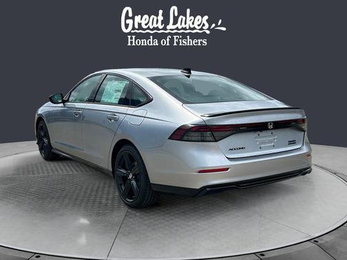 Solar Silver Metallic 2026 Honda Accord Hybrid Sport-L