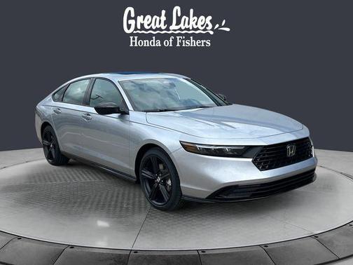 Solar Silver Metallic 2026 Honda Accord Hybrid Sport-L