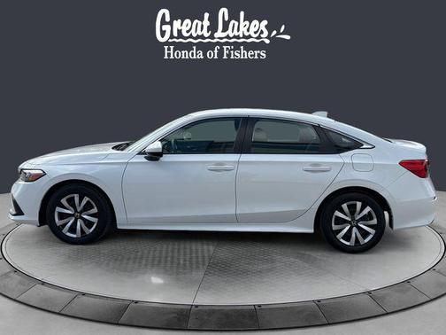Platinum White Pearl 2024 Honda Civic LX
