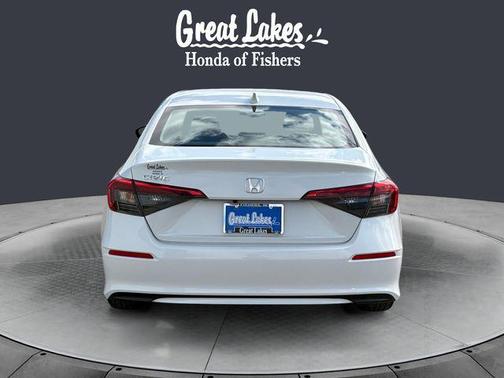 Platinum White Pearl 2024 Honda Civic LX