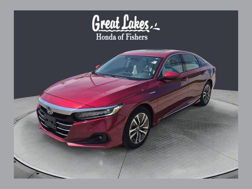Radiant Red Metallic 2021 Honda Accord Hybrid EX-L