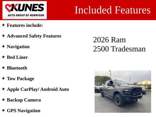 Ceramic Gray Clearcoat 2026 RAM 2500 Warlock Crew Cab 4x4 6'4' Box