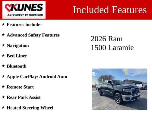 Diamond Black Crystal Pearlcoat 2026 RAM 1500 Laramie