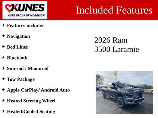 2026 RAM 3500 Laramie Crew Cab 4x4 6'4' Box