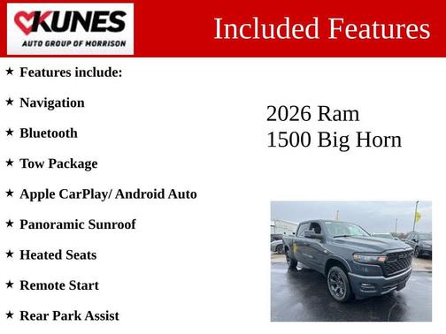 Forged Blue Metallic 2026 RAM 1500 Big Horn/Lone Star