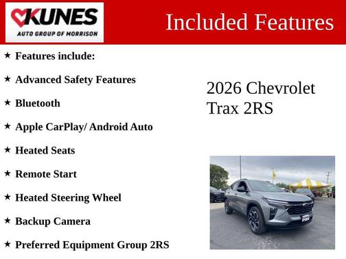 Sterling Gray Metallic 2026 Chevrolet Trax FWD 2RS