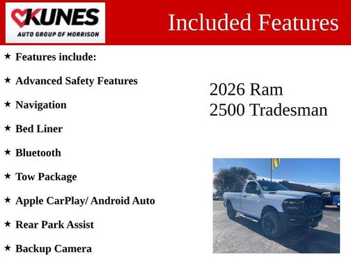 2026 RAM 2500 Tradesman Regular Cab 4x4 8' Box