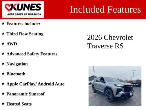 2026 Chevrolet Traverse RS