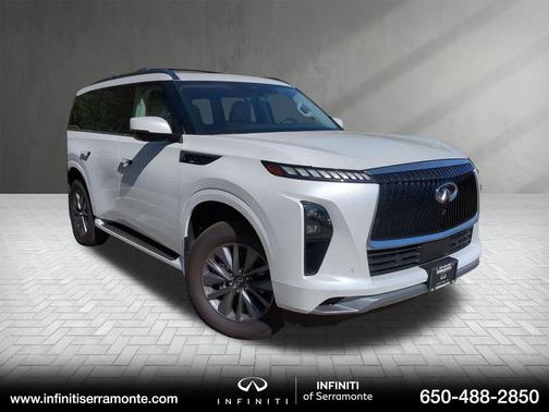Radiant White 2025 INFINITI QX80 PURE SUV