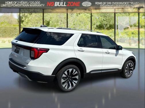 Star White Metallic Tri-Coat 2026 Ford Explorer Platinum