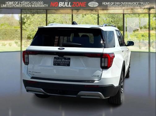 Star White Metallic Tri-Coat 2026 Ford Explorer Platinum