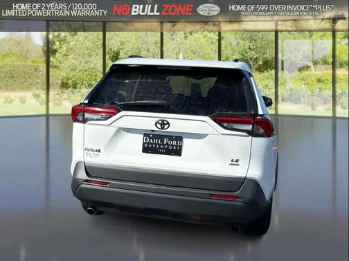 Super White 2021 Toyota RAV4 LE