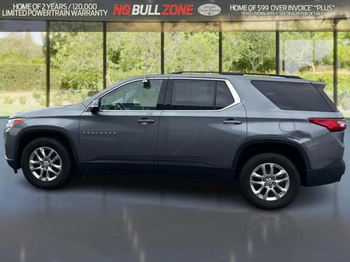 Satin Steel Metallic 2019 Chevrolet Traverse LT Cloth