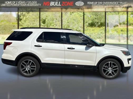 WHITE PLATINUM MET TRI-COAT 2018 Ford Explorer Sport