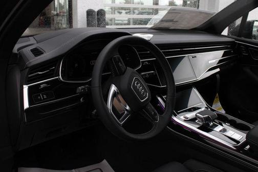 Gray 2026 Audi Q7 55 Prestige