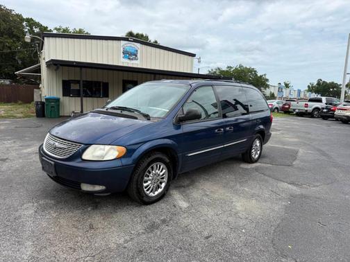 Blue 2002 Chrysler Town & Country Limited