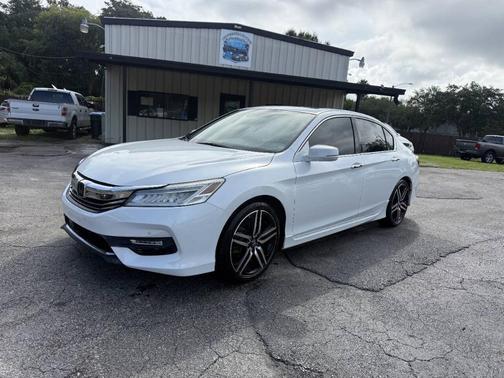 White Orchid Pearl 2017 Honda Accord Touring