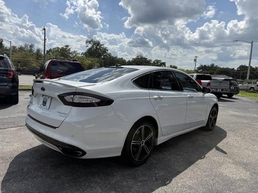 White Platinum Tri-Coat Metallic 2016 Ford Fusion Titanium