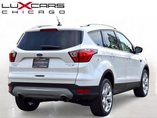 White Platinum Metallic Tri-Coat 2019 Ford Escape Titanium