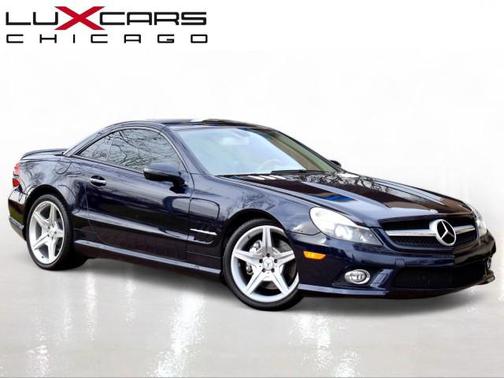 Capri Blue Metallic 2009 Mercedes-Benz SL-Class NAVI PREMIUM 1 PANO ROOF KEYLESS GO MSRP $107,235