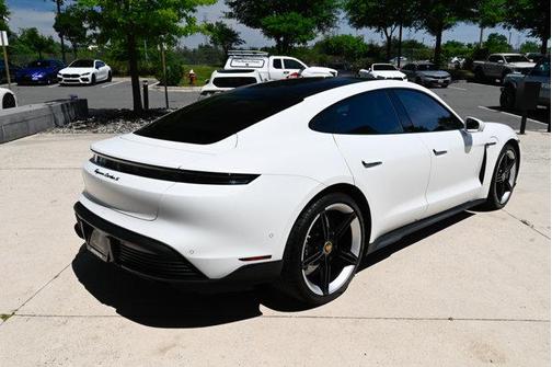 White 2020 Porsche Taycan Turbo S
