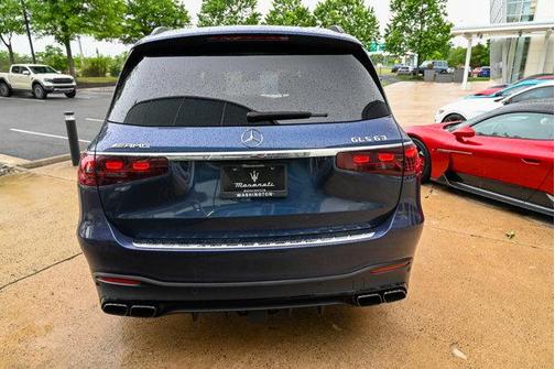 Twilight Blue Metallic 2024 Mercedes-Benz AMG GLS 63 Base 4MATIC