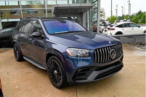 Twilight Blue Metallic 2024 Mercedes-Benz AMG GLS 63 Base 4MATIC