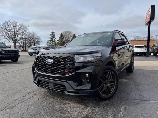 Agate Black Metallic 2025 Ford Explorer ST