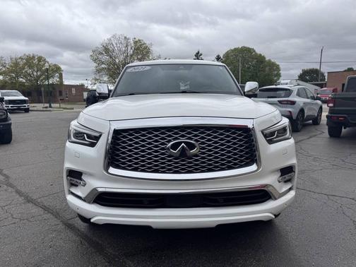 Moonstone White 2021 INFINITI QX80 PREMIUM SELECT AWD