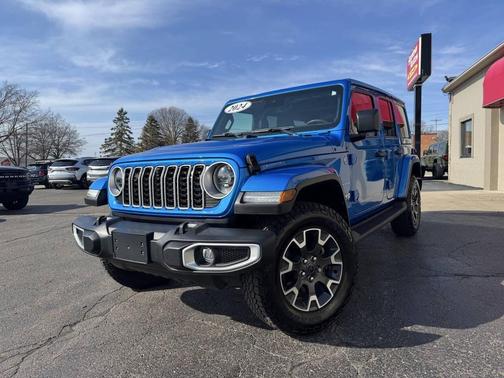 Hydro Blue 2024 Jeep Wrangler 4-Door Sahara