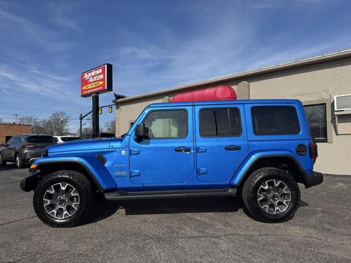 Hydro Blue 2024 Jeep Wrangler 4-Door Sahara
