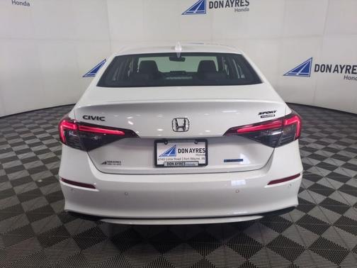 Platinum White 2026 Honda Civic Hybrid Sport Touring