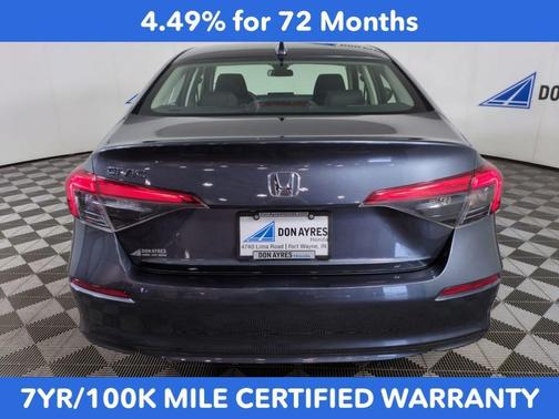 Gray 2024 Honda Civic LX