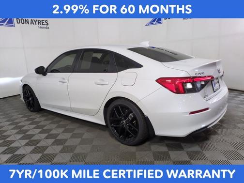 Platinum White 2024 Honda Civic Sport